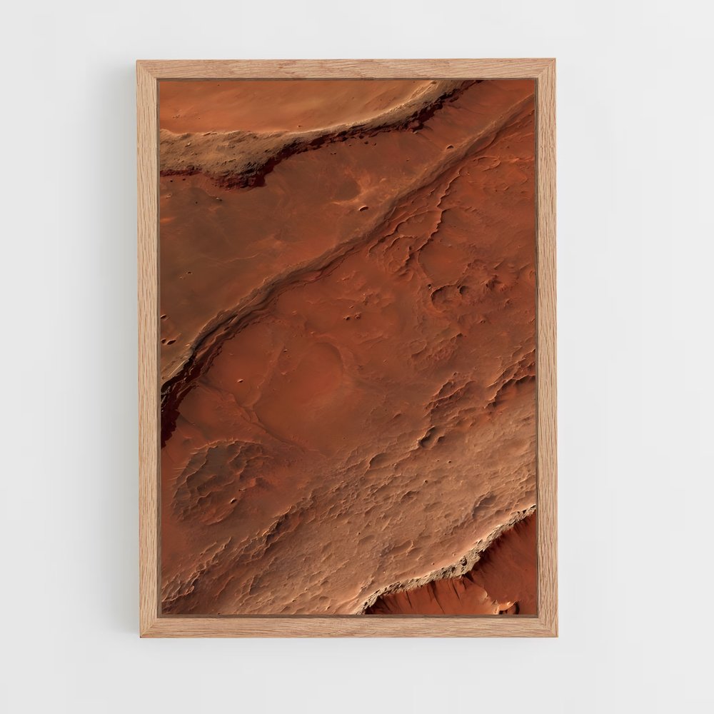 Poster Surface Rouge – affiche Système solaire (vue 4)